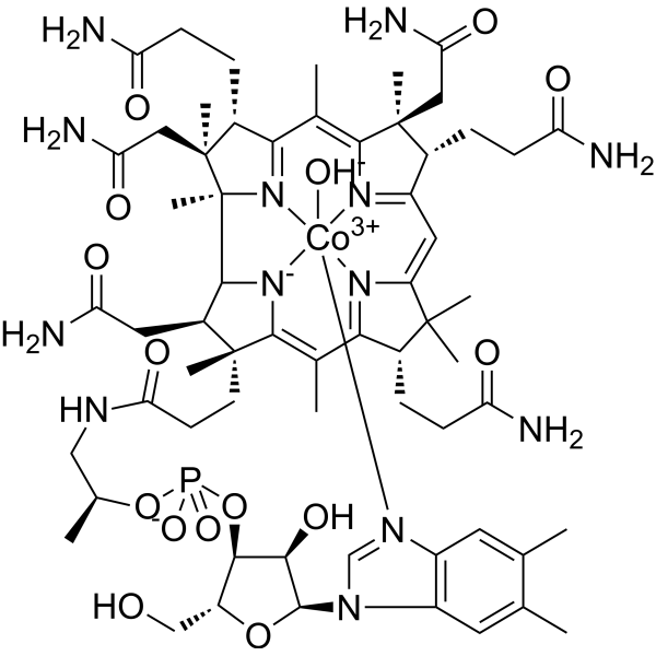 Hydroxocobalamin Chemical Structure