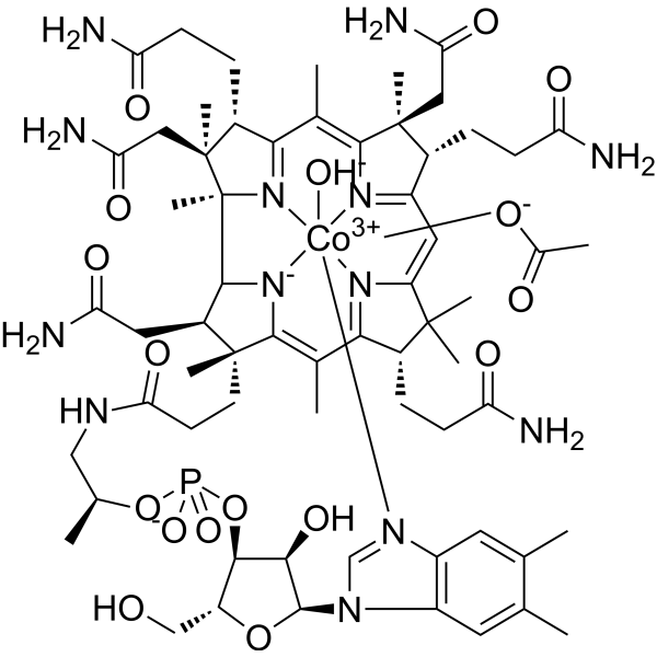 Hydroxocobalamin acetate Chemical Structure