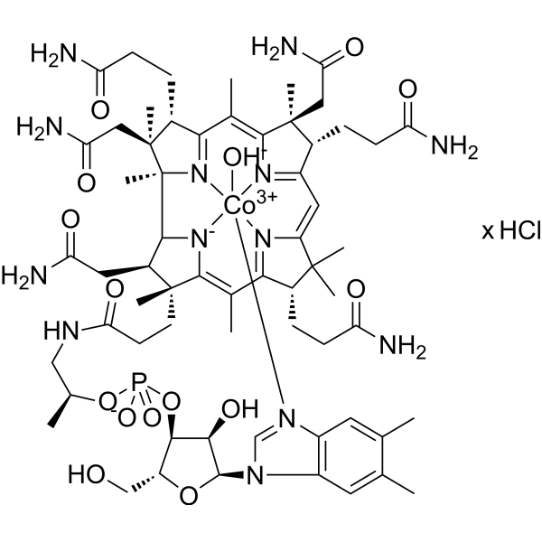 Hydroxocobalamin hydrochloride Chemical Structure