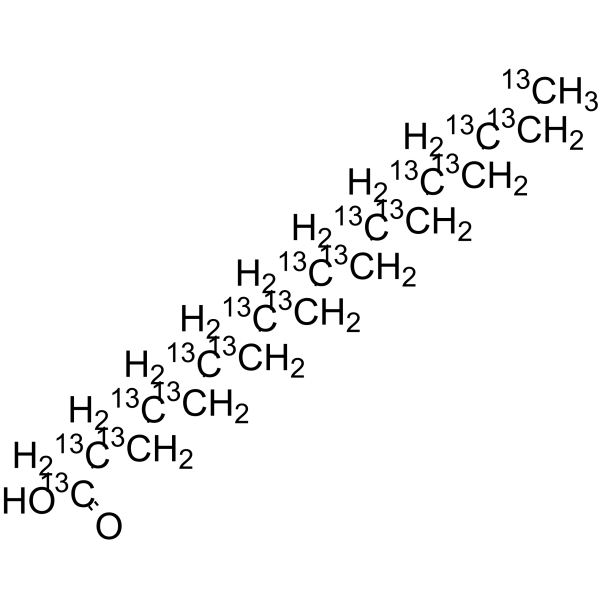 Stearic acid-<sup>13</sup>C<sub>18</sub> Chemical Structure