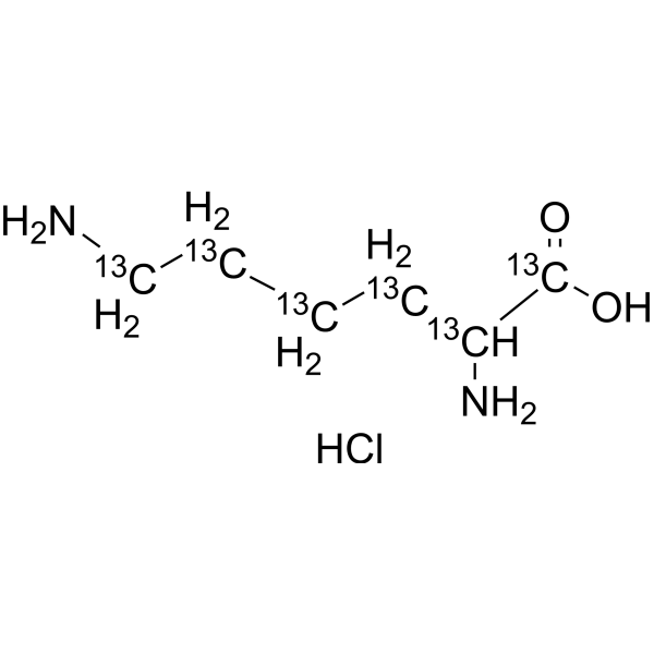 DL-Lysine-<sup>13</sup>C<sub>6</sub> hydrochloride Chemical Structure