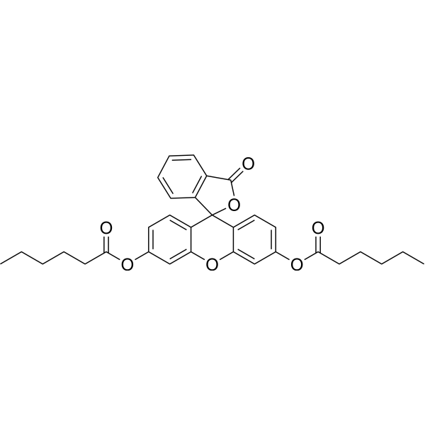 Fluorescein dicaproate Chemical Structure