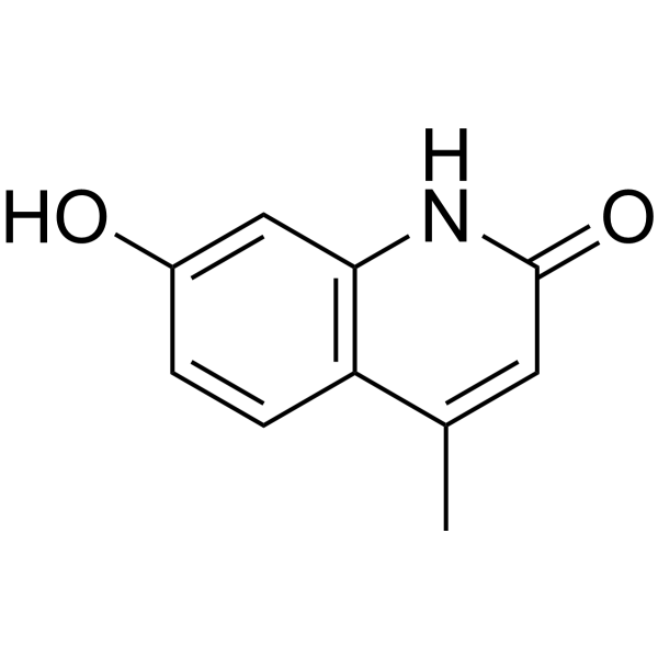 7-Hydroxy-4-methyl-2(1H)-quinolone Chemical Structure