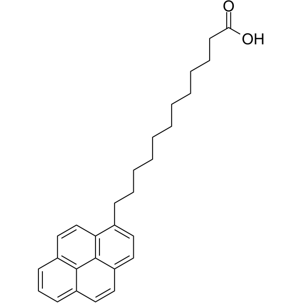 12-(1-Pyrenyl)dodecanoic acid Chemical Structure