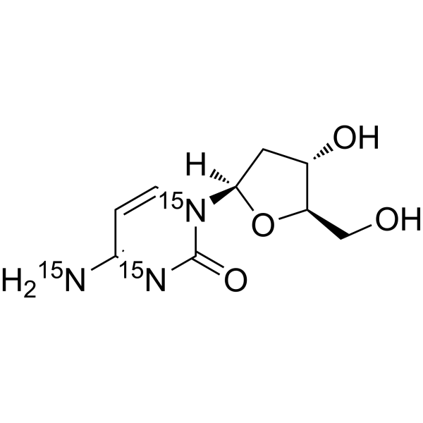 2'-Deoxycytidine-<sup>15</sup>N<sub>3</sub> Chemical Structure