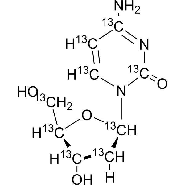 2'-Deoxycytidine-<sup>13</sup>C<sub>9</sub> Chemical Structure