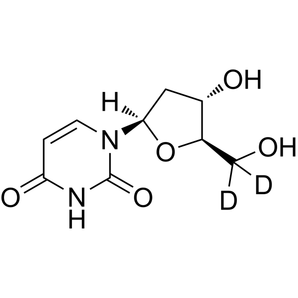 2'-Deoxyuridine-d<sub>2</sub> Chemical Structure