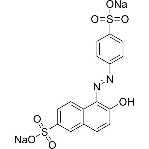 Sunset Yellow FCF Chemical Structure