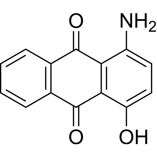1-Amino-4-hydroxyanthraquinone Chemical Structure