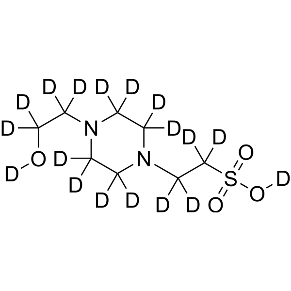 HEPES-d<sub>18</sub> Chemical Structure