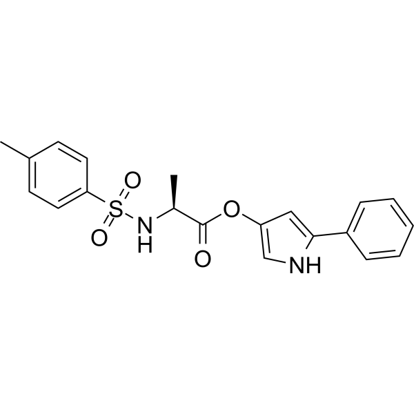 3-(N-Tosyl-L-alaninyloxy)-5-phenylpyrrole Chemical Structure