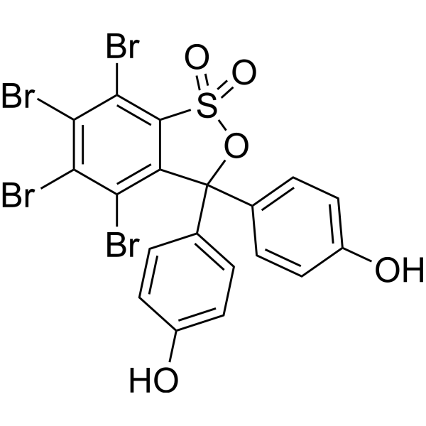 3,4,5,6-Tetrabromophenolsulfonephthalein Chemical Structure