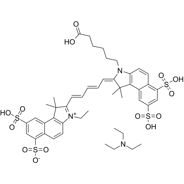 Cy5.5 TEA Chemical Structure