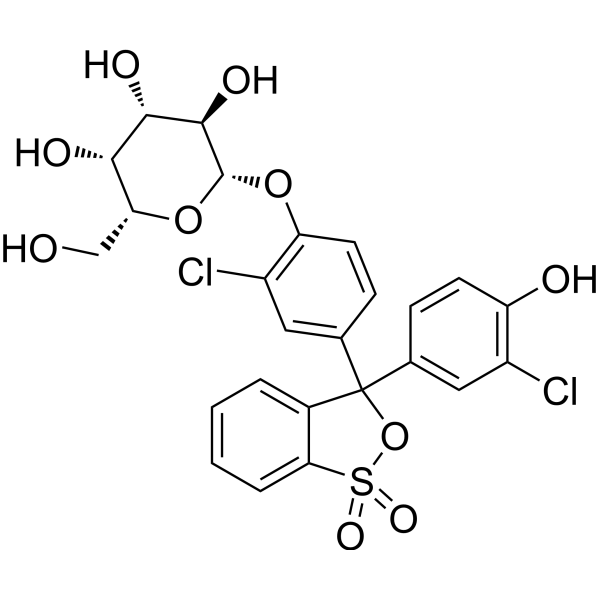 Chlorophenol red-β-D-galactopyranoside Chemical Structure