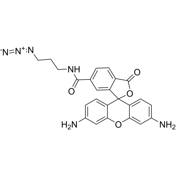 R110 azide, 6-isomer Chemical Structure