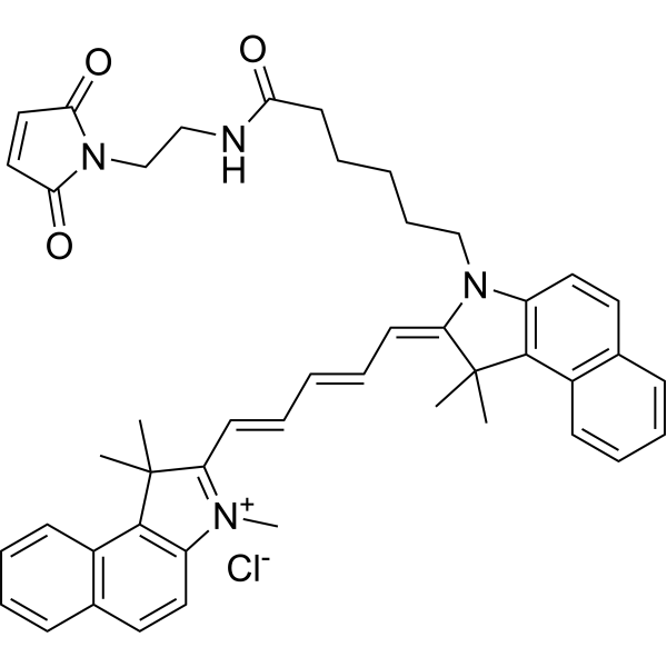 Cyanine5.5 maleimide chloride Chemical Structure