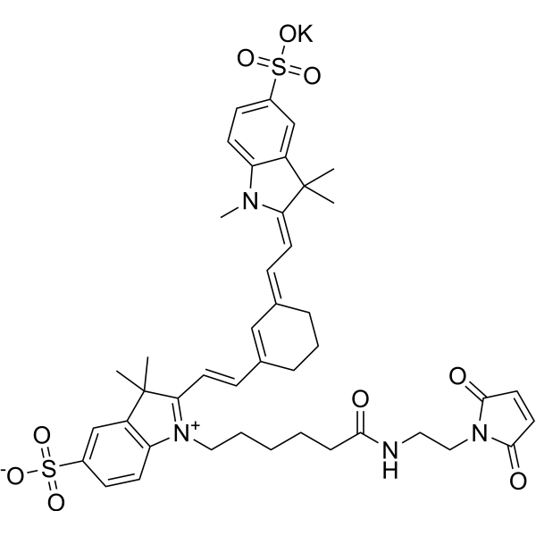 Sulfo-Cyanine7 maleimide potassium Chemical Structure
