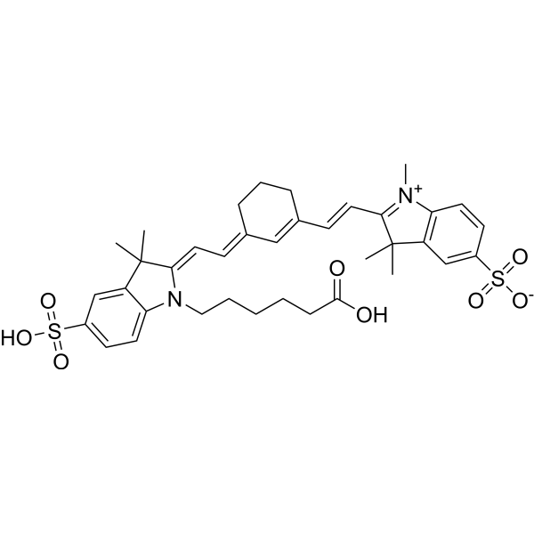 Sulfo-Cyanine7 carboxylic acid Chemical Structure