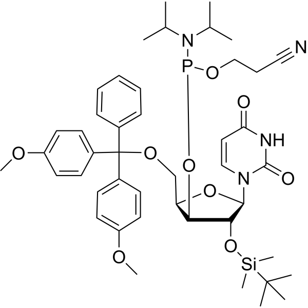 DMTr-4'-Me-U-CED-TBDMS phosphoramidite Chemical Structure