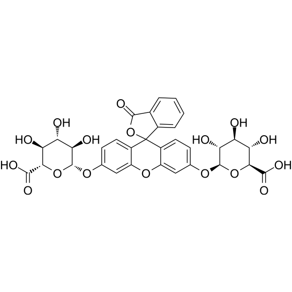 Fluorescein Di-β-D-Glucuronide Chemical Structure