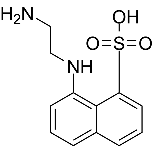N-(Aminoethyl)-8-naphthylamine-1-sulfonic acid Chemical Structure