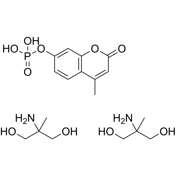 4-Methylumbelliferyl phosphate (2-amino-2-methyl-1,3-propanediol) Chemical Structure
