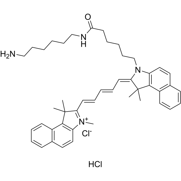 Cyanine5.5 amine Chemical Structure