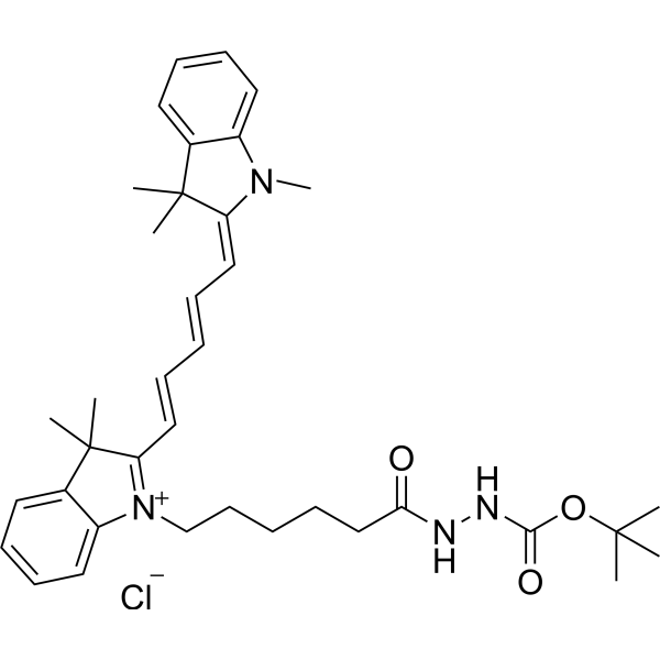 Cyanine5 Boc-<em>hydrazide</em> chloride