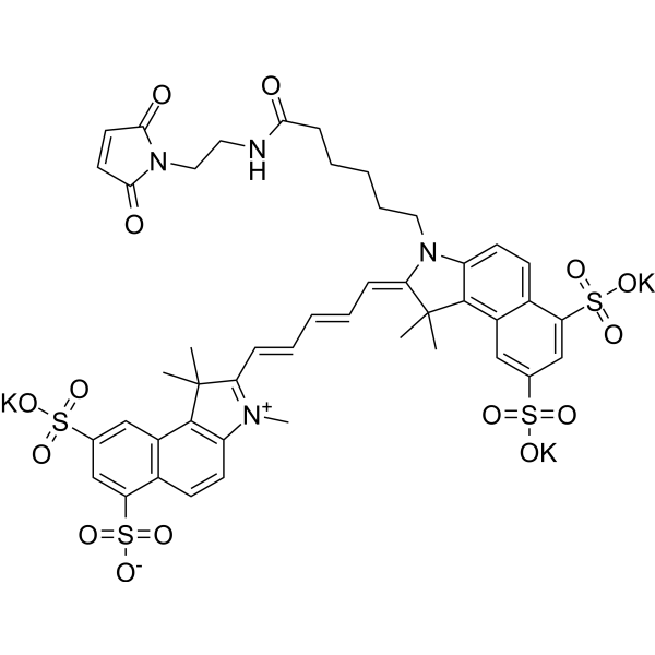 Sulfo-Cyanine5.5 maleimide potassium Chemical Structure
