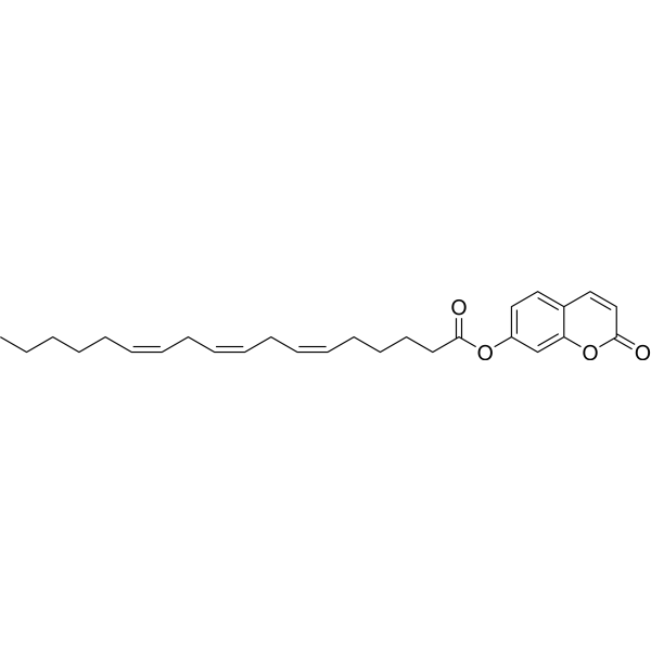 7-Hydroxycoumarinyl-γ-linolenate Chemical Structure