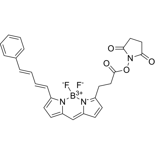 BODIPY-581/591 NHS ester Chemical Structure