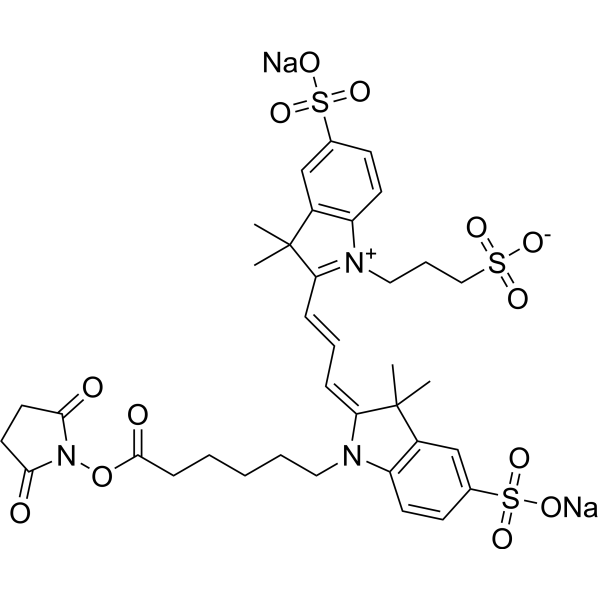 Sulfo-Cy3-NHS disodium Chemical Structure