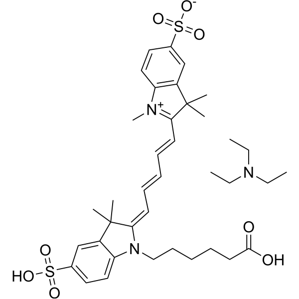 Sulfo-Cy5 carboxylic acid <em>TEA</em>