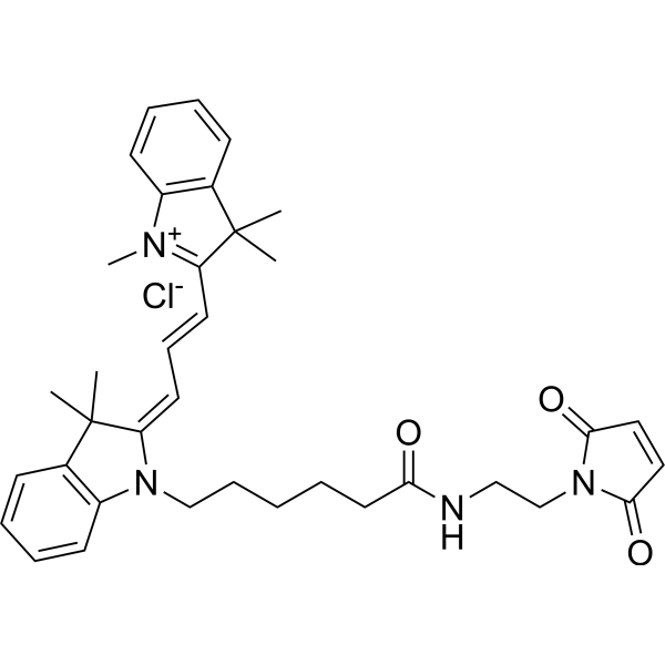 Cy3 maleimide chloride Chemical Structure