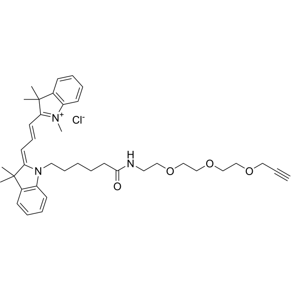 Cy3-PEG3-Alkyne Chemical Structure