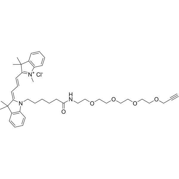 Cy3-PEG4-Alkyne Chemical Structure