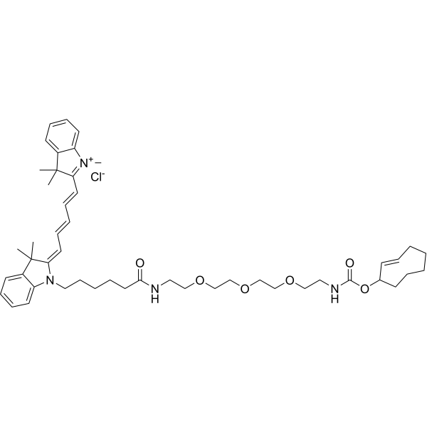 Cy5-PEG3-TCO Chemical Structure