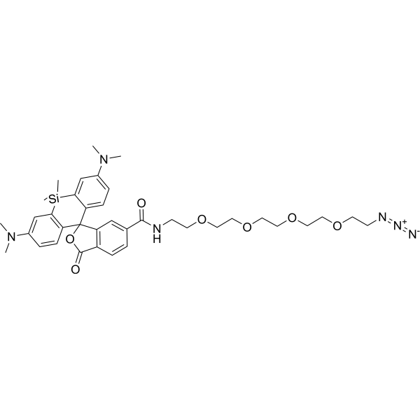 SiR-PEG4-azide Chemical Structure