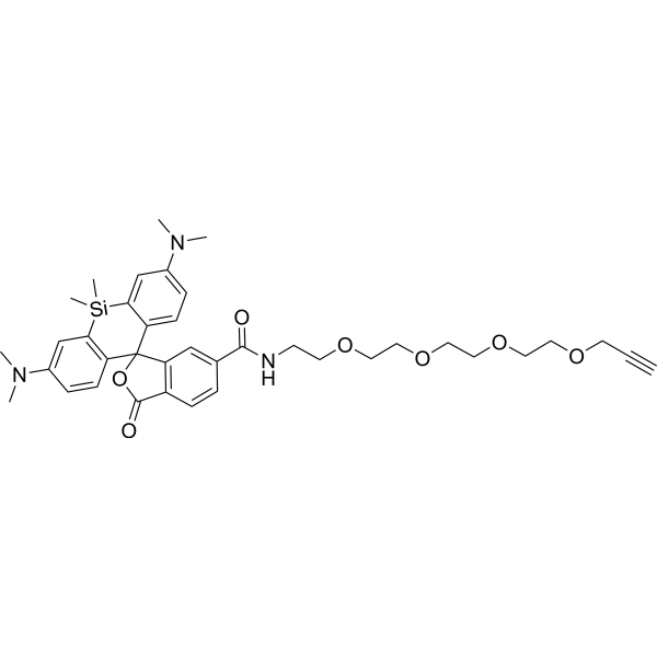 SiR-PEG4-alkyne Chemical Structure