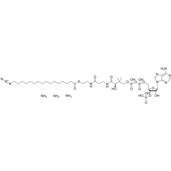 16-Azidohexadecanoyl-CoA triammonium Chemical Structure
