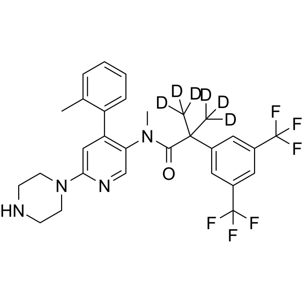 <em>N</em>-desmethyl Netupitant-d6
