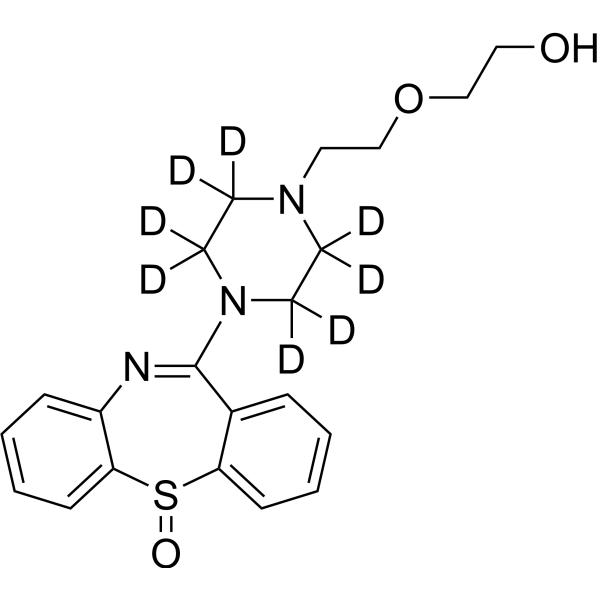 Quetiapine Sulfoxide-d<sub>8</sub> Chemical Structure