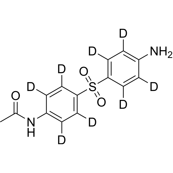N-Acetyl dapsone-d<sub>8</sub> Chemical Structure