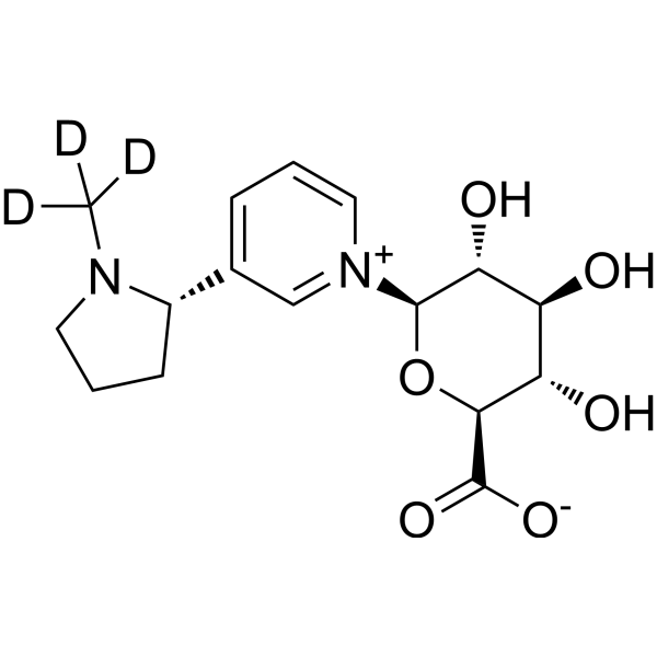 Nicotine N-β-D-glucuronide-d<sub>3</sub> Chemical Structure