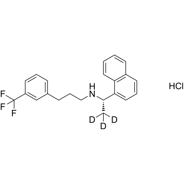 (S)-Cinacalcet-d<sub>3</sub> hydrochloride Chemical Structure