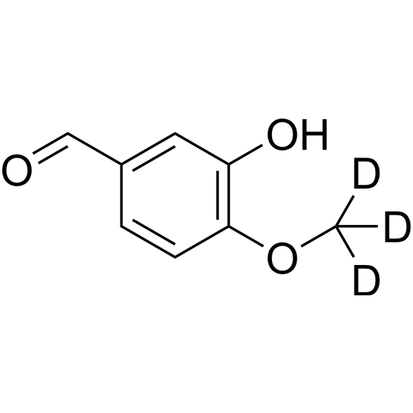 Isovanillin-d<sub>3</sub> Chemical Structure