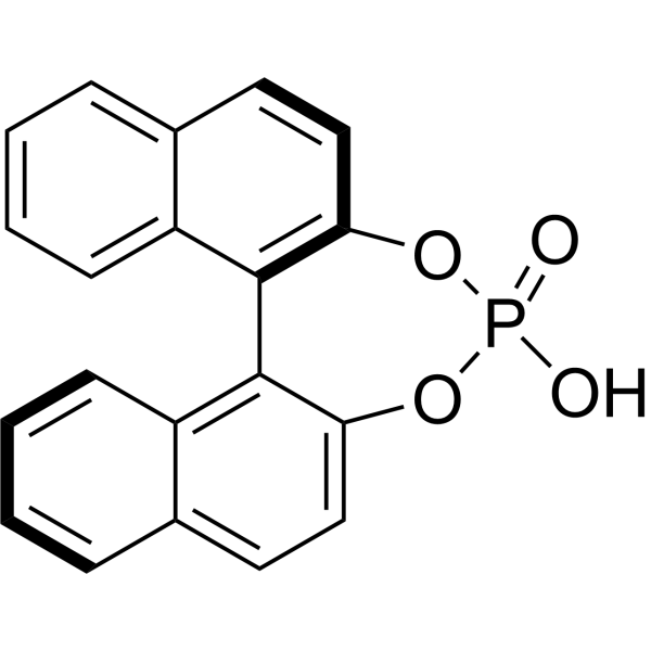 (R)-1,1'-Binaphthyl-2,2'-diyl hydrogenphosphate Chemical Structure