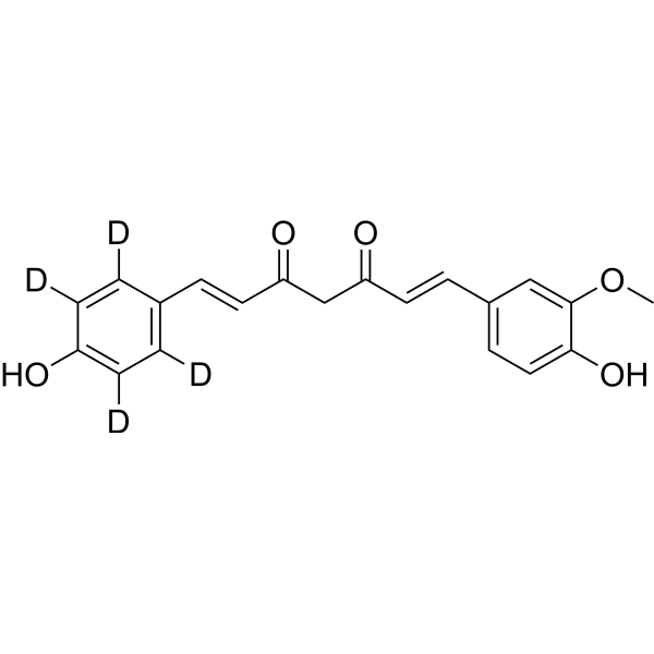 Demethoxycurcumin-d<sub>4</sub> Chemical Structure