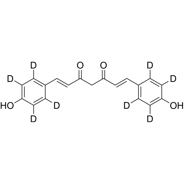 Bisdemethoxycurcumin-d<sub>8</sub> Chemical Structure