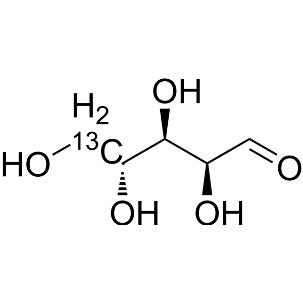 D-Arabinose-<sup>13</sup>C-1 Chemical Structure